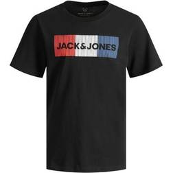 Jack & Jones Boy's Logo T-shirt - Black/Black (12152730)