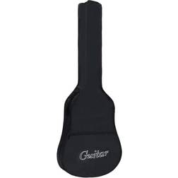 vidaXL Funda para guitarra clásica 1/2 tela negro 94x35 cm Negro