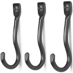 Ferm Living Curvature Koukku 3-pack Musta Messinki