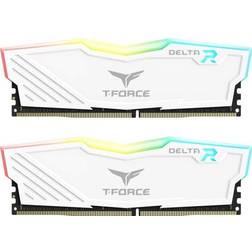 TeamGroup T-Force Delta RGB DDR4-3600 16GB CL18 Dual Channel (2 pcs) Intel XMP Valkoinen RGB