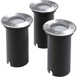 vidaXL 42412 3-pack Markbelysning 15cm 3st