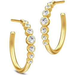 Julie Sandlau Grace Hoops - Gold/Transparent