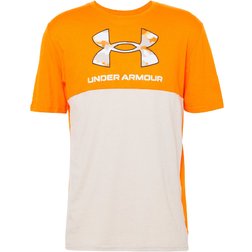 Under Armour Camo Big Logo Short Sleeve T-shirt - Vibe Orange/Highland Buff