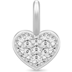 Julie Sandlau Pure Heart Mother Pendant - Silver/Transparent