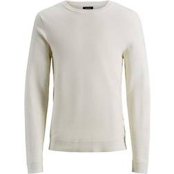 Jack & Jones Colored Knitted Sweater - White/Jet Stream