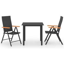 vidaXL 3060070 Ensemble repas de patio, 1 Table incluse 2 Chaises