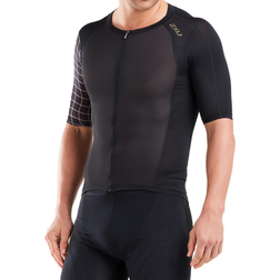 2XU Compression Sleeved Tri Top Men - Black/Gold