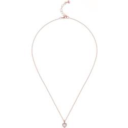 Ted Baker Hannela Heart Pendant Necklace - Rose Gold/Transparent