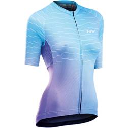 Northwave Blade Short Sleeve Jersey Women - Violet/Blue
