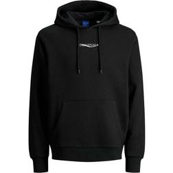 Jack & Jones Overdimensed Loop Knitted Hoodie - Black