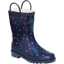 Regatta Kid's Minnow Printed Wellington Boots - Navy