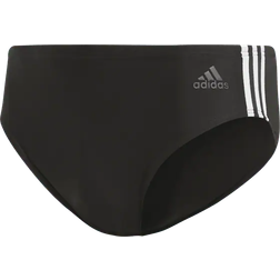 Adidas Fitness 3-Stripes Swim Trunks - Black/White