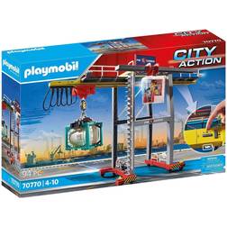 Playmobil City Action Cargo Crane with Container 70770