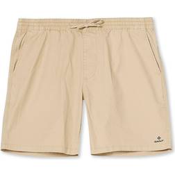 Gant Logo Shorts with Drawstring - Dry Sand