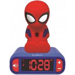 Lexibook Spider Man Nightlight Alarm Clock Lucina notturna