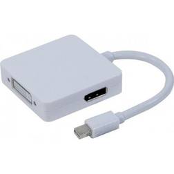 EXC DisplayPort Mini-DVI/HDMI/DisplayPort M-F Adapter