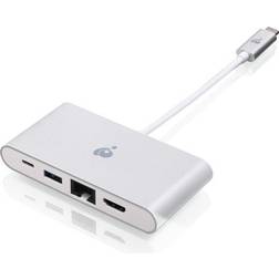 IOGEAR USB C-USB A/HDMI/RJ45 M-F Adapter