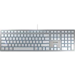 Cherry KC 6000 Slim For Mac Tastiera USB Qwerty Inglese UK Argento