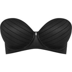 Freya Cameo Deco Moulded Strapless Bra - Black