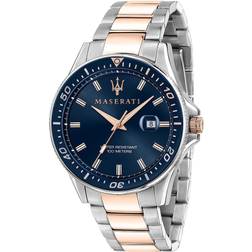 Maserati Sfida Blue Two Tone R8853140003 100M Watch