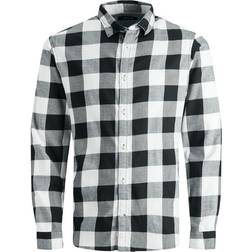 Jack & Jones Jjegingham Twill Shirt L/S Noos Whisper White