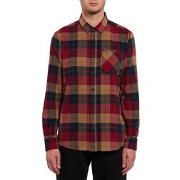 Volcom Caden Plaid Long Sleeve Shirt - Rio Red