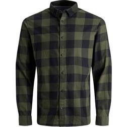 Jack & Jones Jjegingham Twill Shirt Dusty Olive