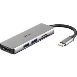 D-Link USB C - HDMI/USB A M-F Adapter