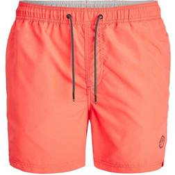 Jack & Jones Bali Akm Solid Badshorts - Orange/Hot Coral