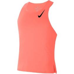 Nike AeroSwift Running Vest Men - Bright Mango/Black