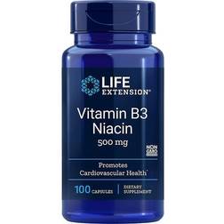 Life Extension Vitamin B3 Niacin 500mg 100 pcs