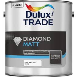 Dulux Trade Diamond Matt Wall Paint White 2.5L