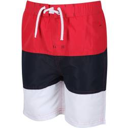 Regatta Kid's Shaul III Swim Shorts - True Red Navy