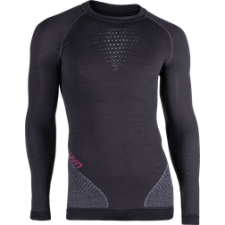 UYN Maglia Intima Manica Lunga Giro Collo Fusyon Nero/Beige/Bodeaux