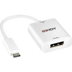 Lindy USB C-DisplayPort 3.1 M-F 0.2m