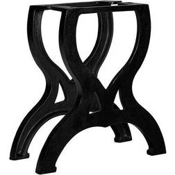 vidaXL 245433 Black Bordsben 42cm 2st