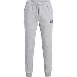 Jack & Jones Gordon New Soft Sweat Trousers - Grey/Light Grey Melange