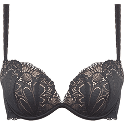 Wonderbra Glamour Full Effect Push Up Bra - Black/Anthracite