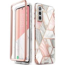 i-Blason Cosmo Series Case for Samsung Galaxy S21 5G (2021 Release) Slim Stylish Protective Bumper Case Without Built-in Screen Protector, Marble