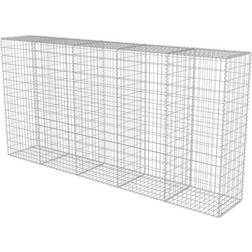 vidaXL Gabion Wall with Cover 300x150cm