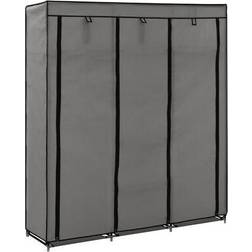 vidaXL Compartments and Rods Wardrobe 59.1x68.9"