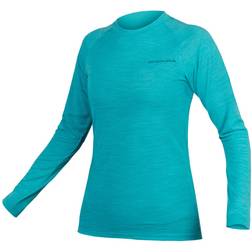 Endura BaaBaa Blend Long Sleeve Base Layer Women - Sea Blue