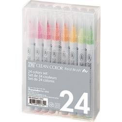 Zig Clean Color Real Brush Pens 24-pack