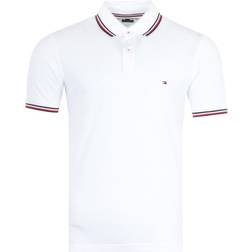 Tommy Hilfiger Tipped Slim Fit Polo T Shirt White