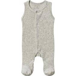 Fixoni Footed Baby Body - Light Grey Melange (32724-01-82)