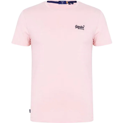 Superdry Organic Cotton Vintage Embroidered T-shirt - Grey Pink