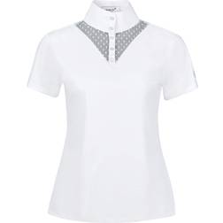 Dublin Camisa de equitación de encaje de mujer Tara - Blanc