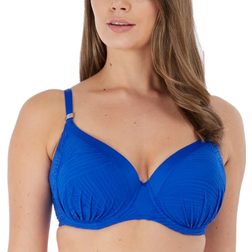 Fantasie Haut de Maillot de Bain Moulé Plissé À Armatures - Bleu