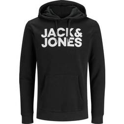 Jack & Jones Logo Hoodie - Black