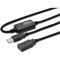 MicroConnect Active USB A - USB A M-F 2.0 0.5m